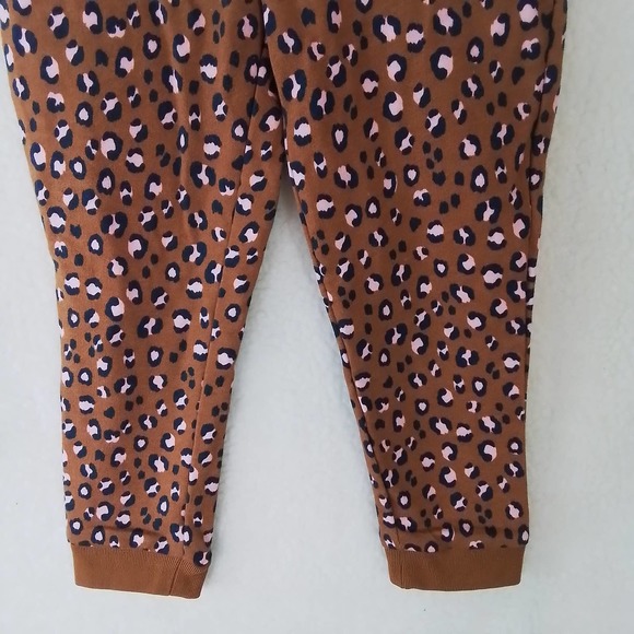 Carter's Cotton Jogger Girl's Size 3t in Brown, Pink Leopard Print - Picture 4 of 11